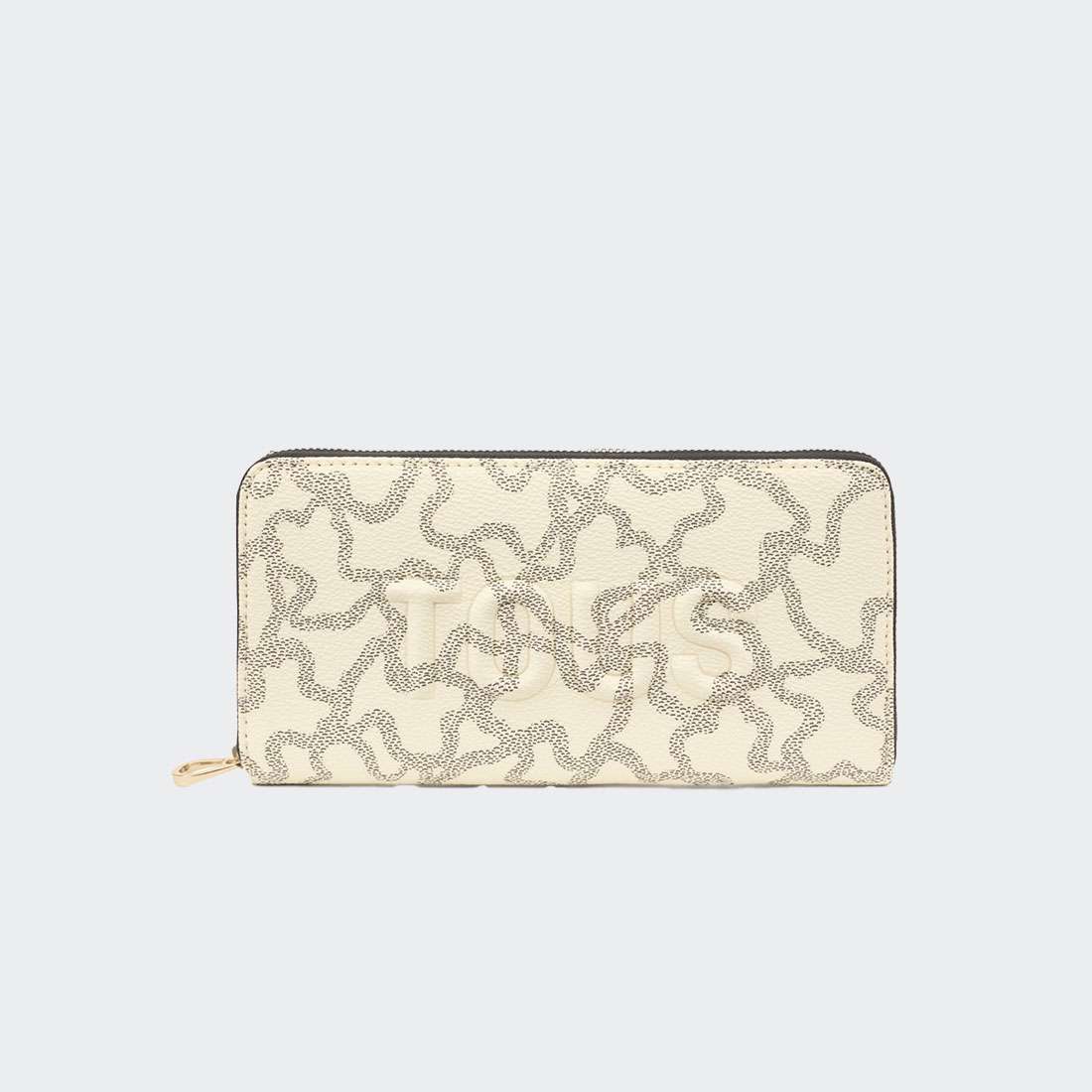 CARTEIRA TOUS KAOS ICON M BEIGE/MULTI