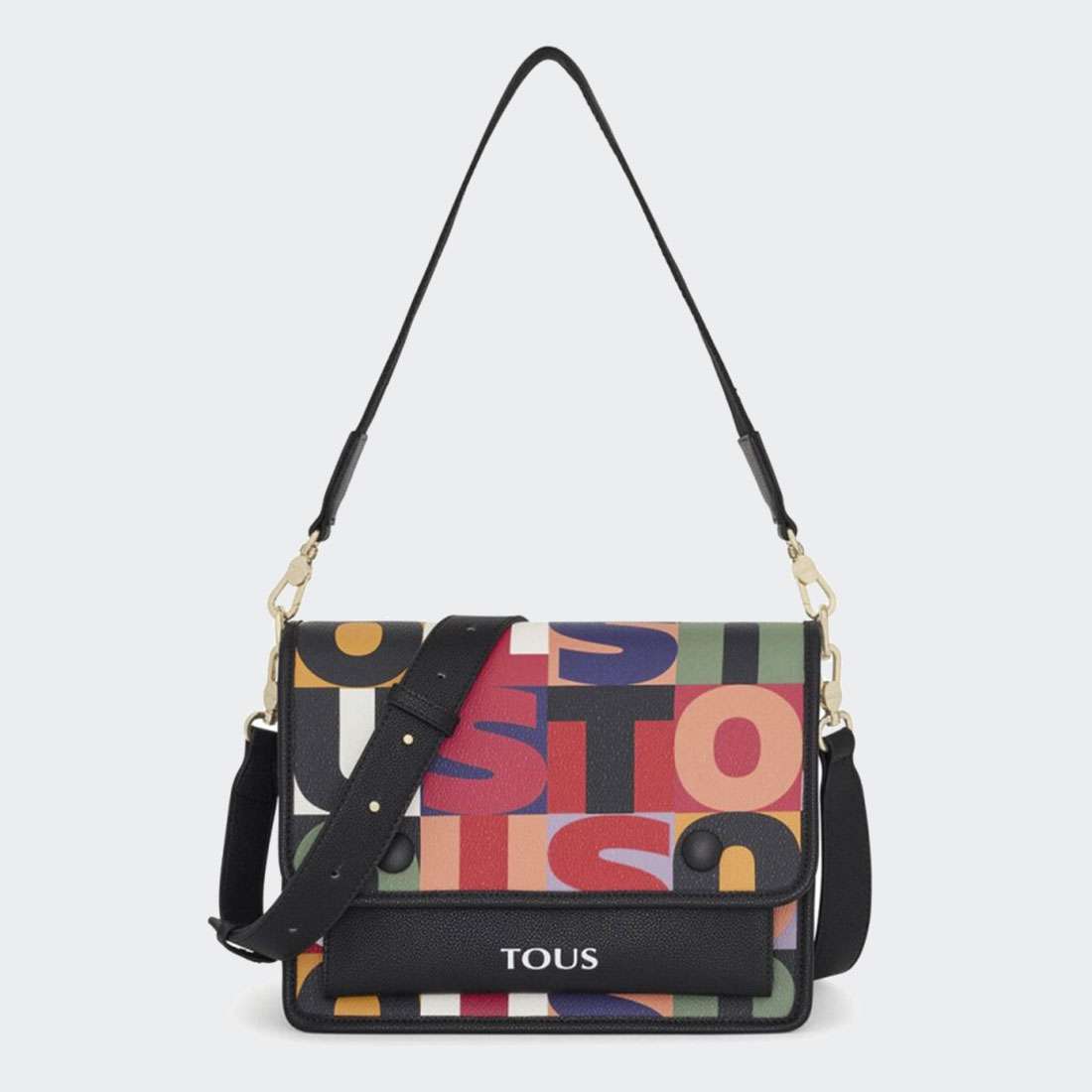 MALA TOUS MIMIC CROSSBODY MEDIUM MULTI-NEGRO