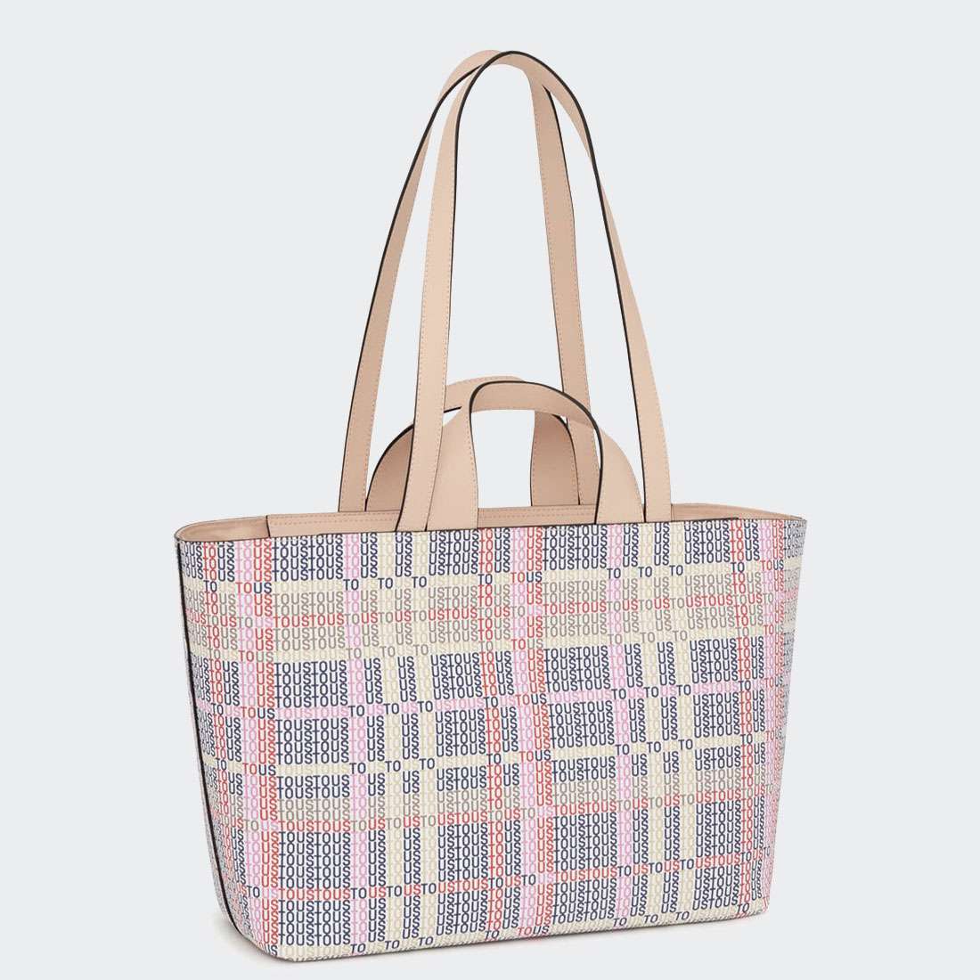 MALA TOUS CECILIA TOTE MULTI/BEIGE/ROJO