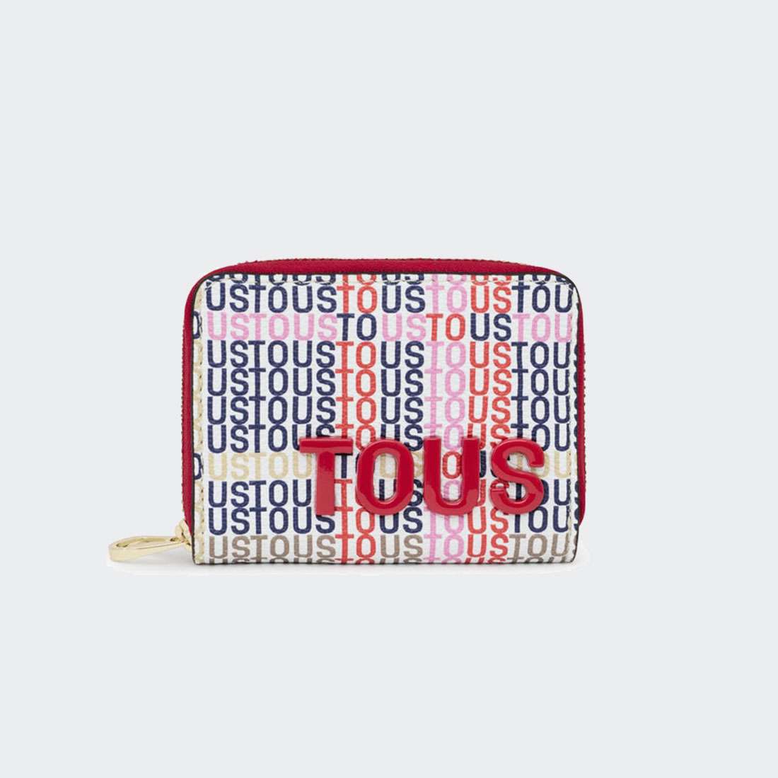 PORTA MOEDAS TOUS CECILIA BEIGE/ROJO