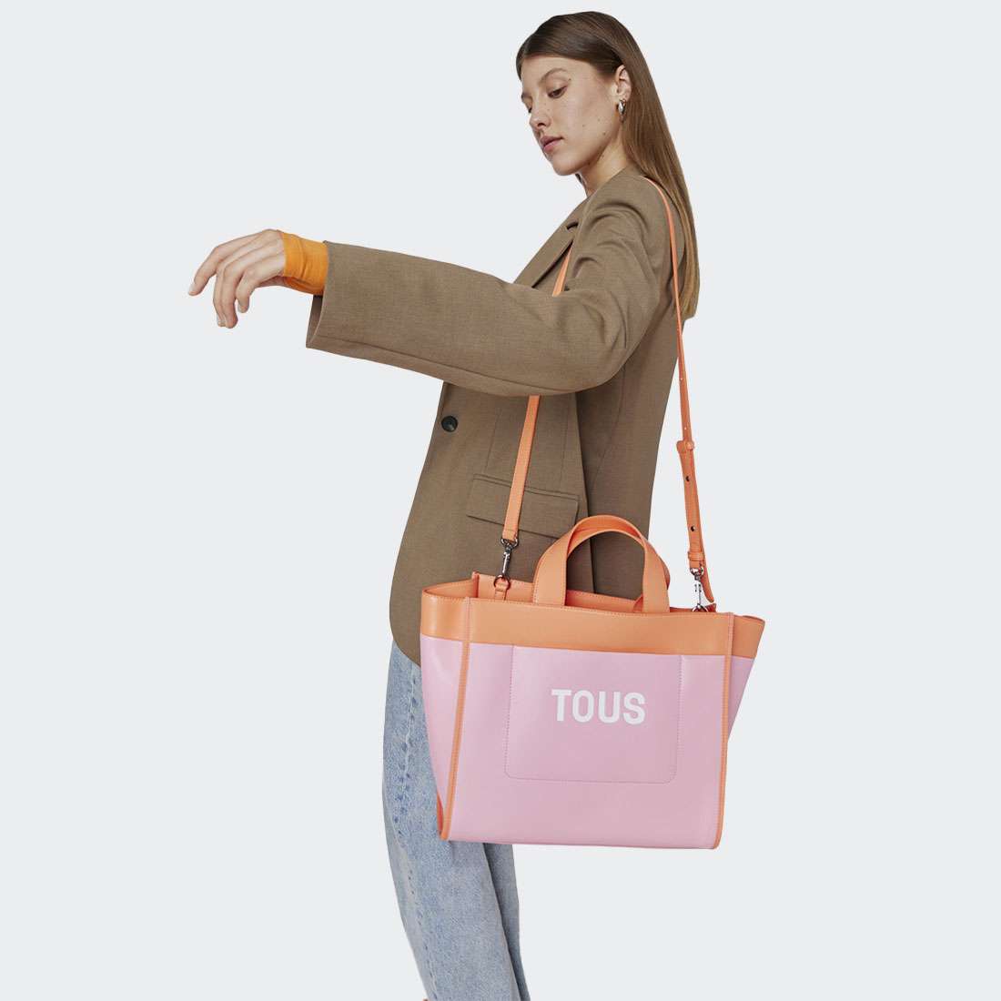 MALA TOUS MAYA TOTE BAG ROSA/NARANJA