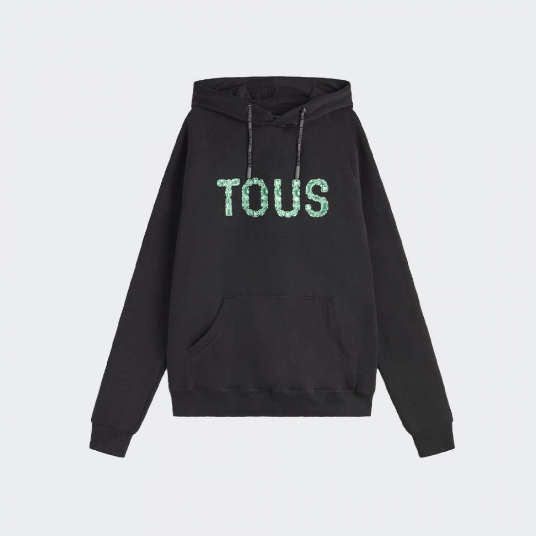 HOODIE TOUS LOGO GEMSTONES NEGRO