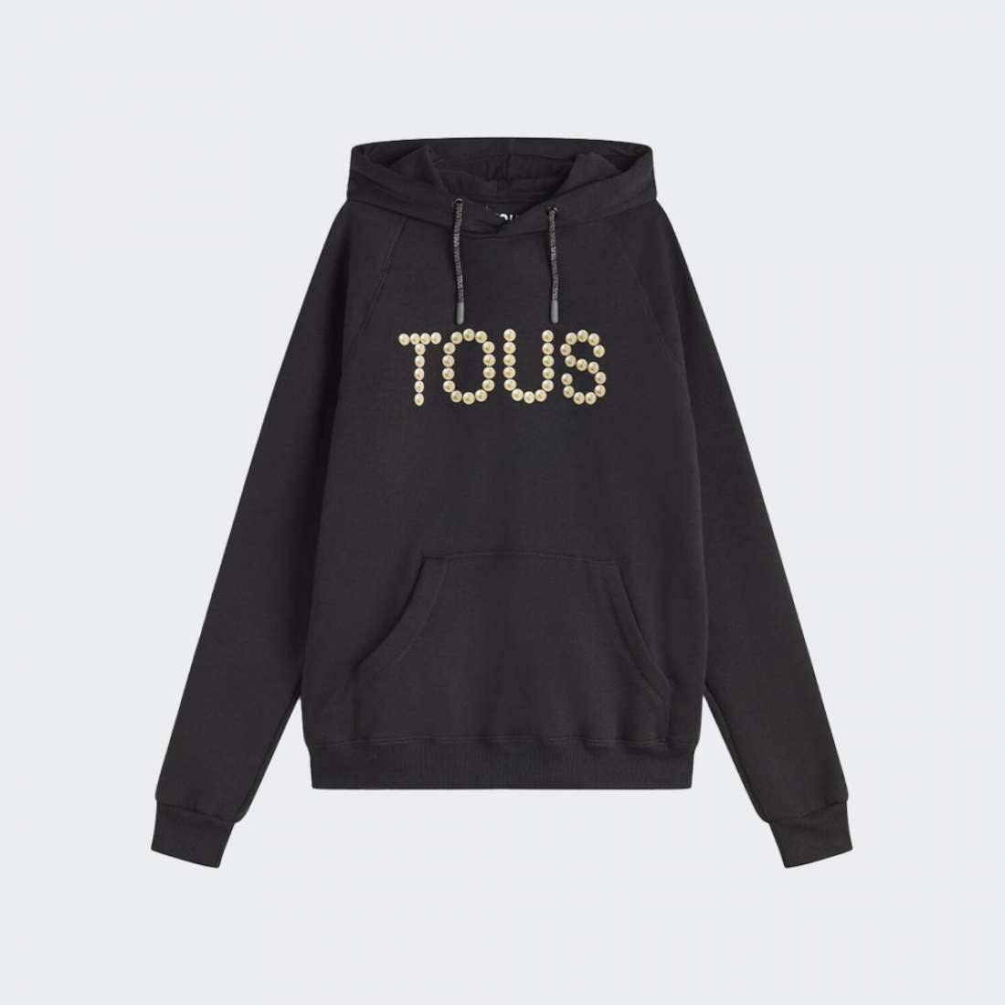 HOODIE TOUS LOGO PEARLS NEGRO