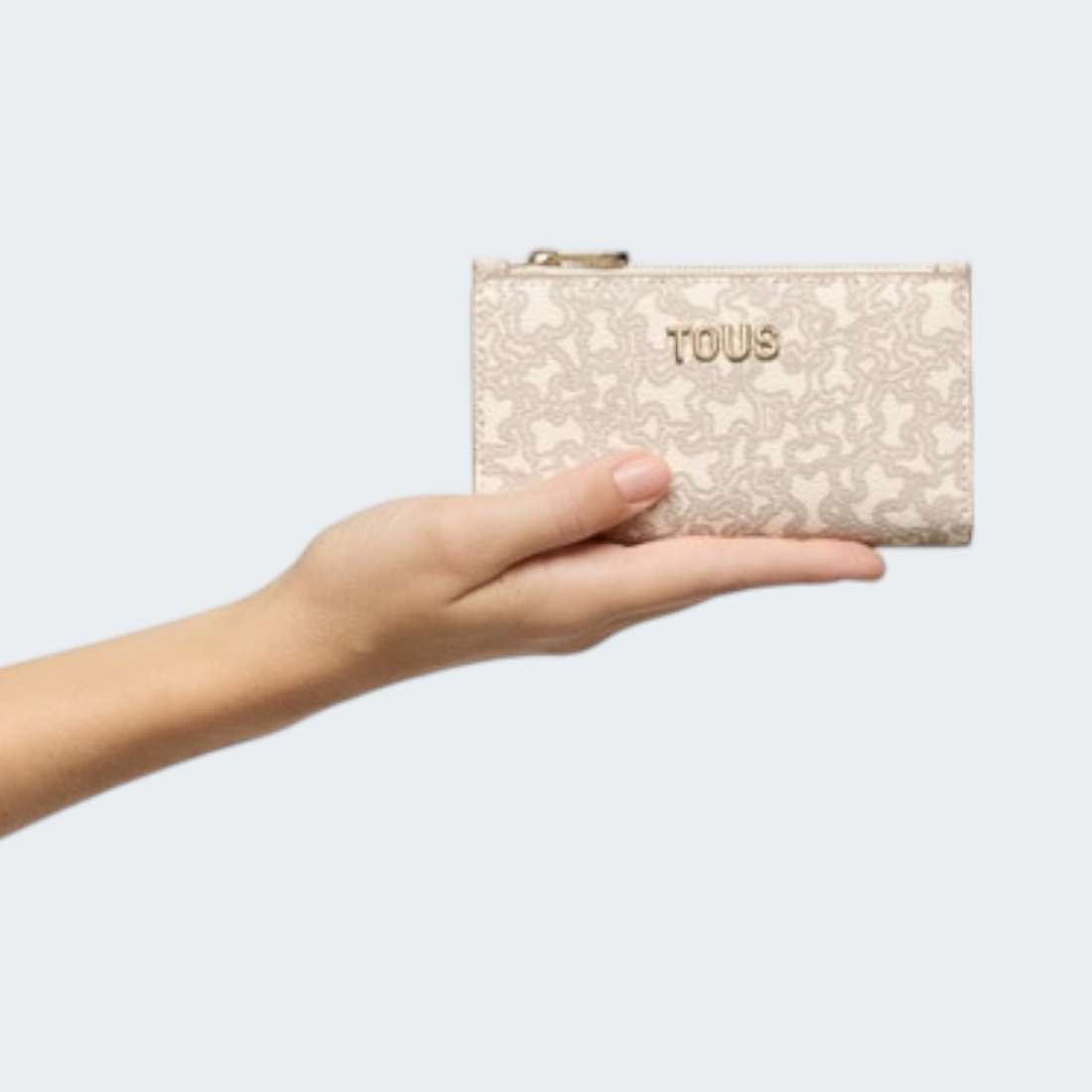 CARTEIRA TOUS S KAOS MINI LINES BEIGE