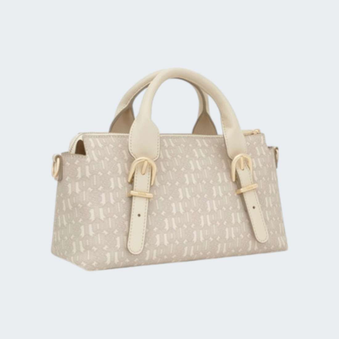 MALA TOUS BOWLING M BUCKLES SILHOUETTE BEIGE