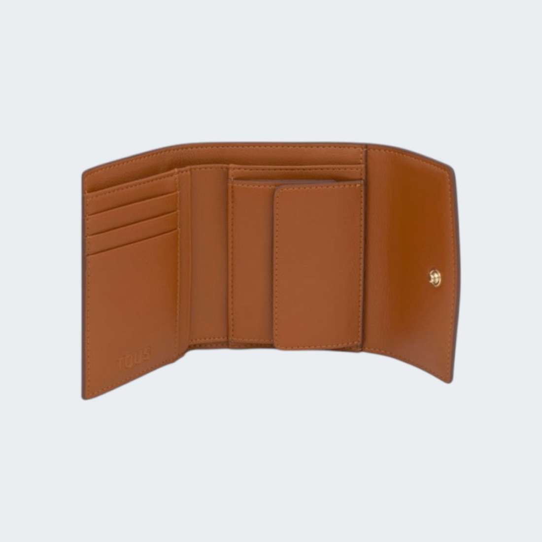CARTEIRA TOUS S POCKET BLOOM CAMEL