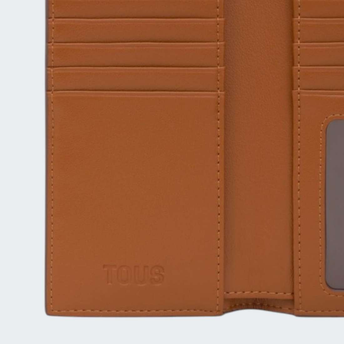 CARTEIRA TOUS L POCKET BLOOM CAMEL