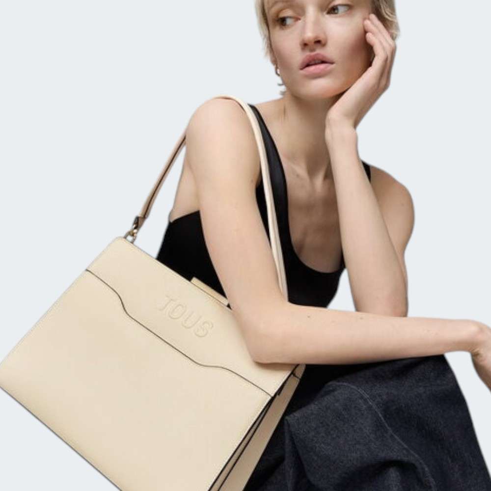 MALA TOUS SHOPPER M AUDREE SAFFIANO BEIGE