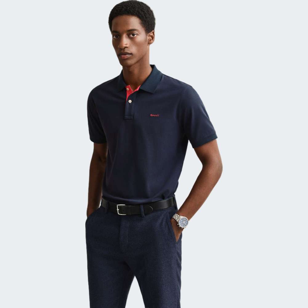 POLO GANT REG CONTRAST PIQUE