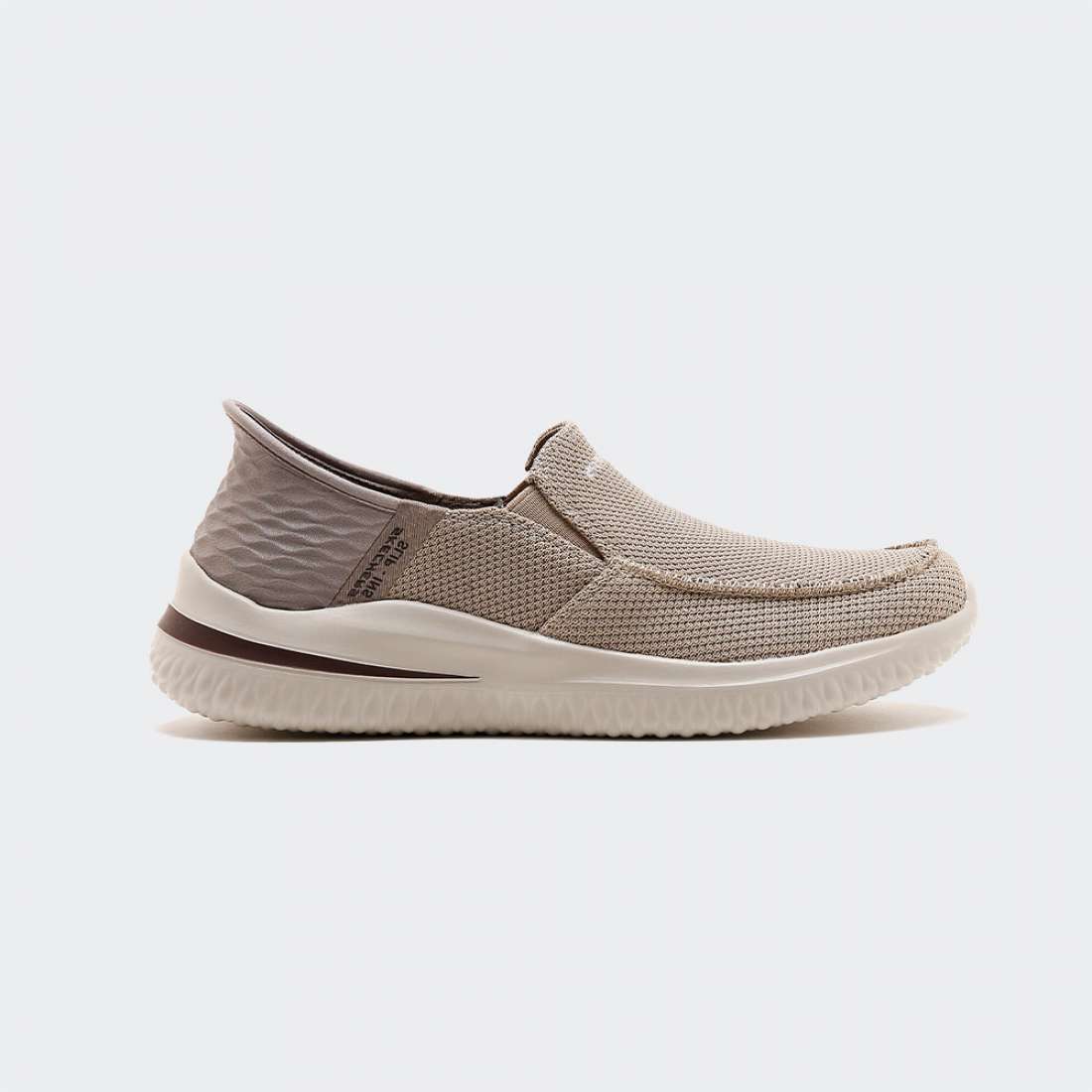 SKECHERS DELSON 3.0 SLIP-ON TAUPE