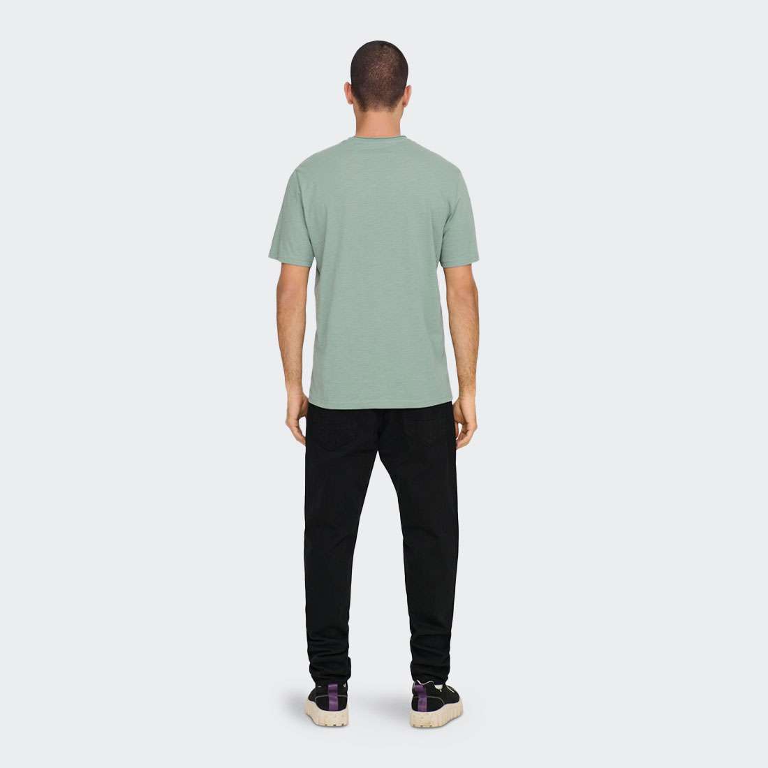 TSHIRT ONLY & SONS ROY CHINIOIS GREEN
