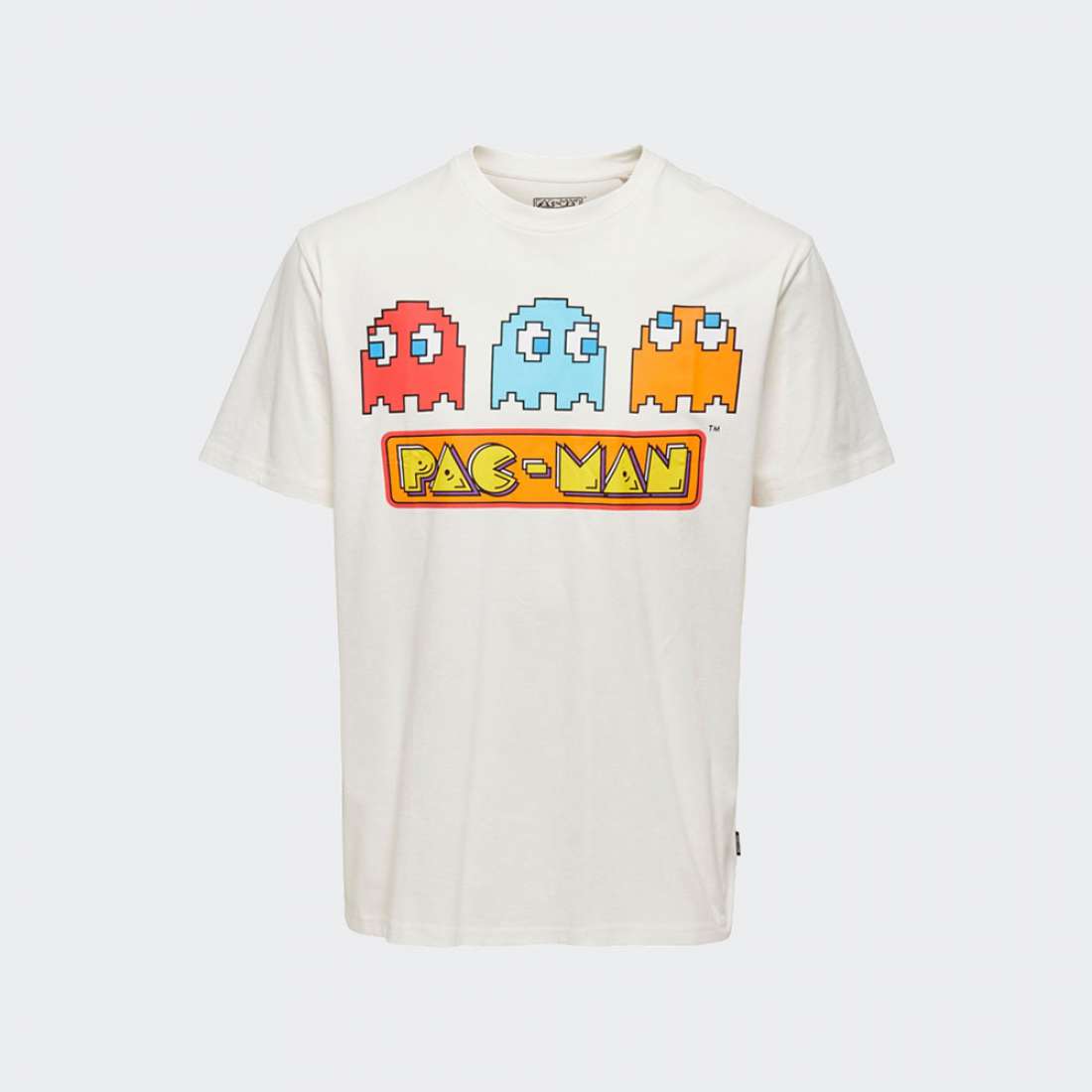 TSHIRT ONLY & SONS PACMAN WHITE