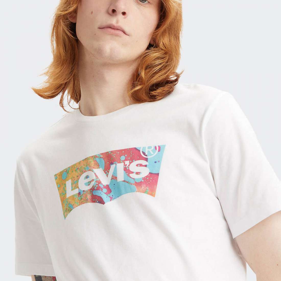 TSHIRT LEVI´S GRAPHIC CREWNECK WLAVA FILL/WHITE