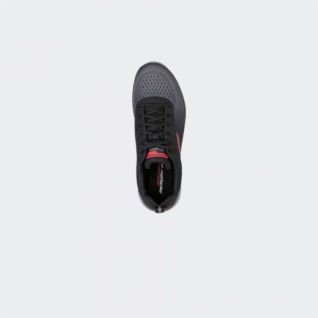 SKECHERS TRACK BLACK/RED