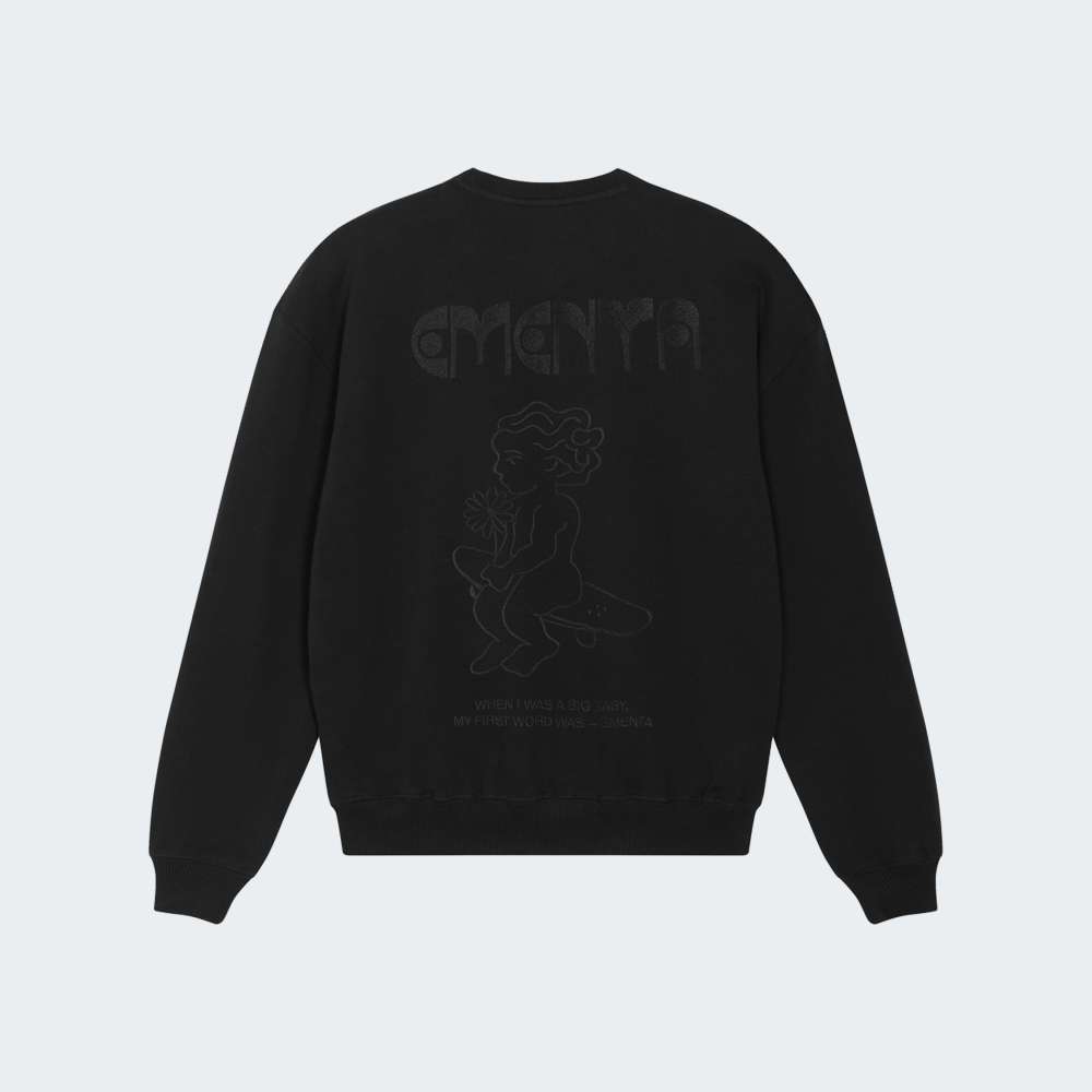 SWEATSHIRT EMENTA FIRST WORD
