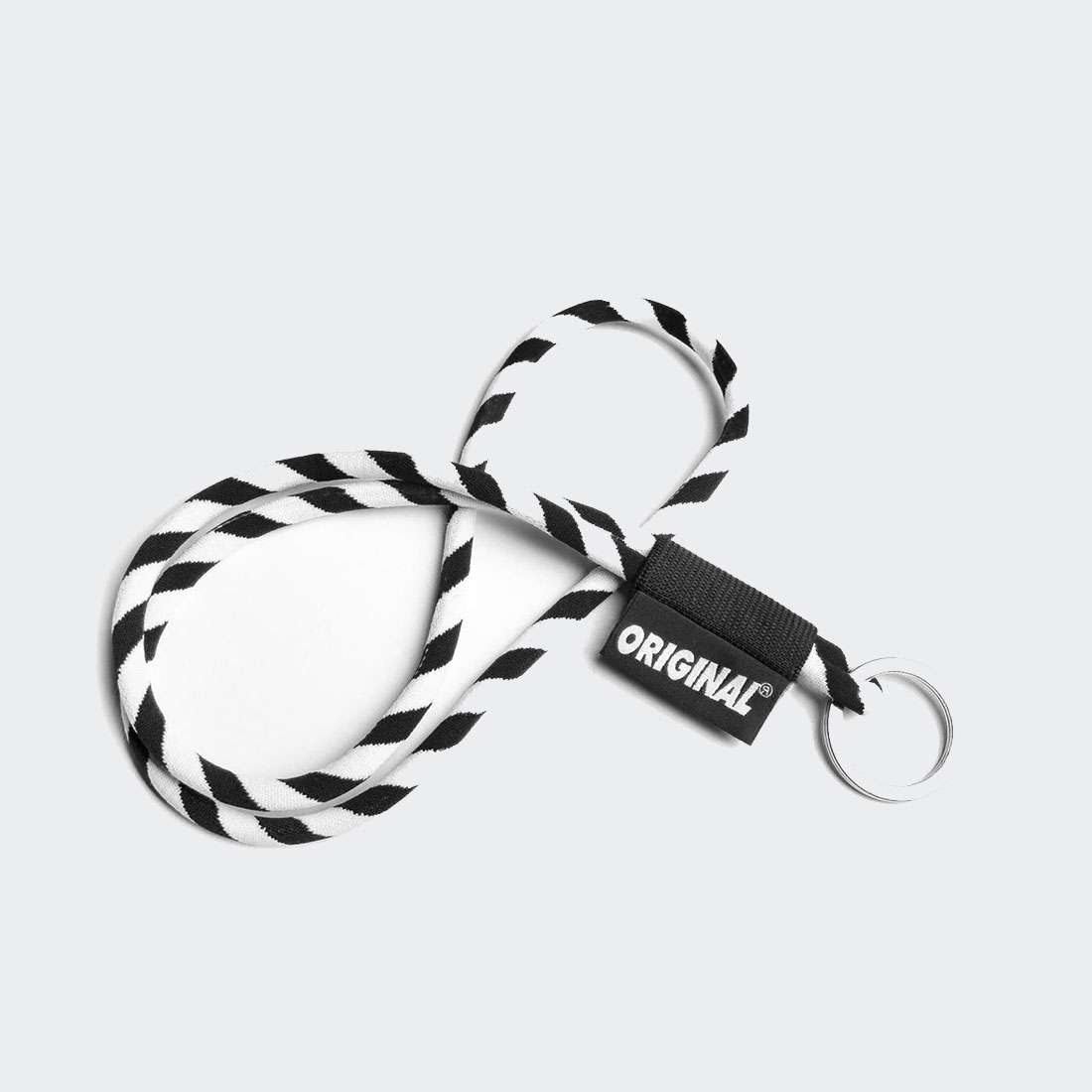 LANYARD ORIGINAL WORLD TUBE LONG BLACK/WHITE