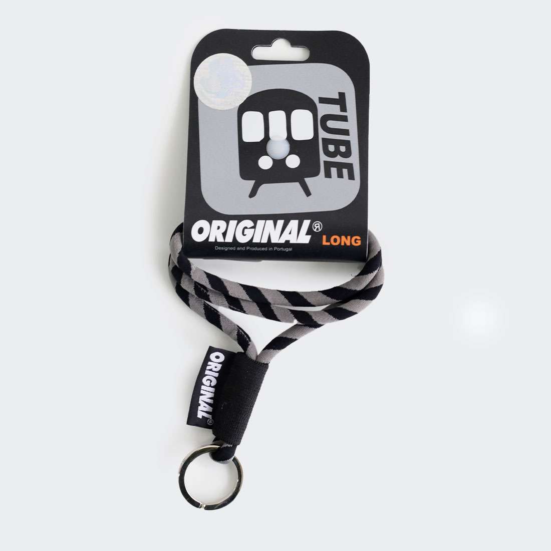 LANYARD ORIGINAL WORLD CLASSIC TUBE LONG PRETO/CINZENTO