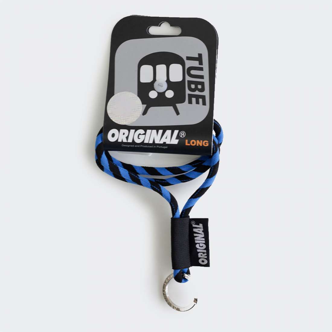 LANYARD ORIGINAL WORLD CLASSIC TUBE LONG PRETO/AZUL ROYAL