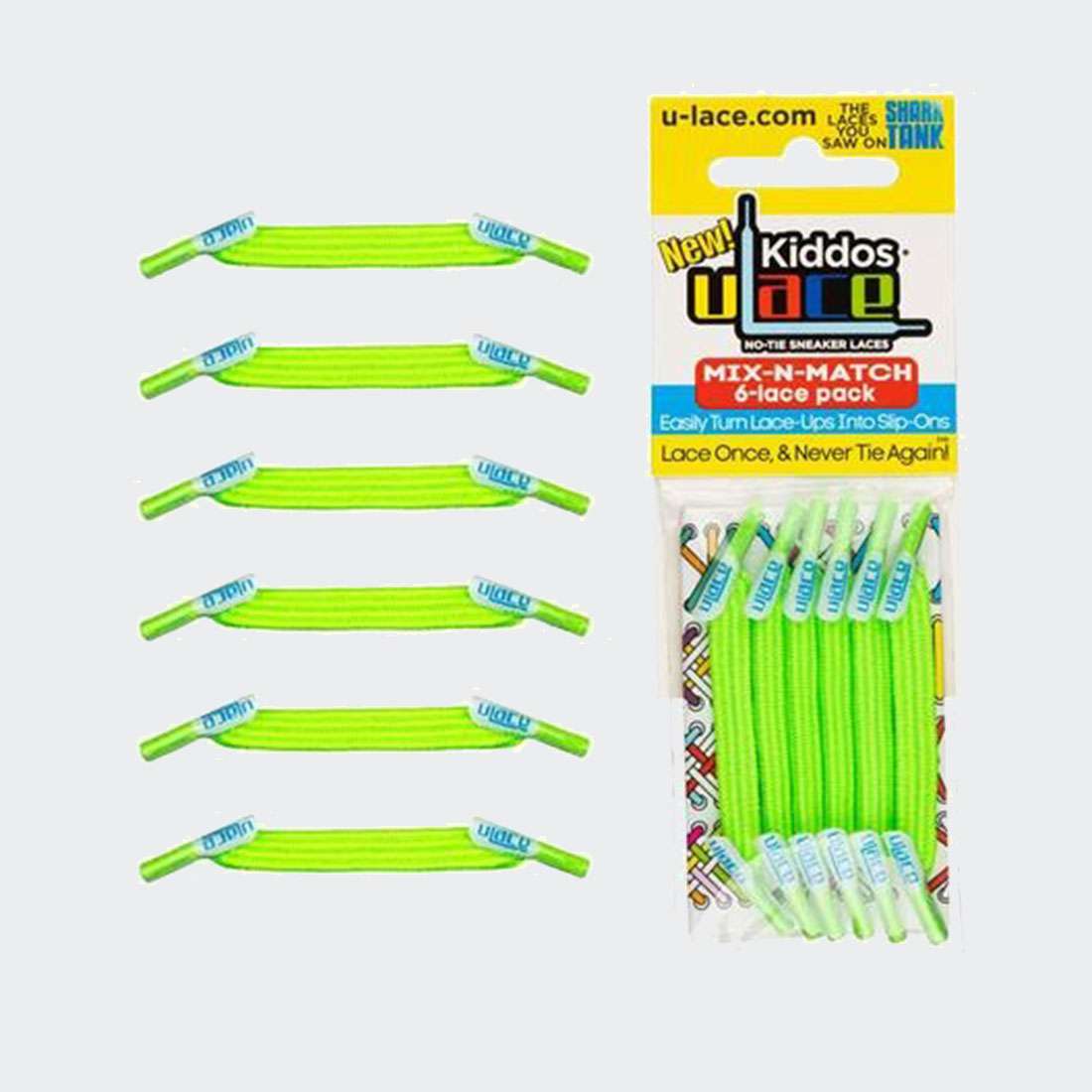 ATACADORES U-LACE CLASSIC KIDDOS BRIGHT GREEN