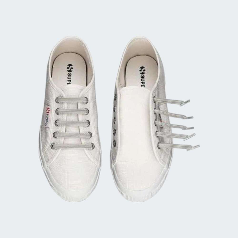 ATACADORES U-LACE CLASSIC KIDDOS METALLIC SILVER
