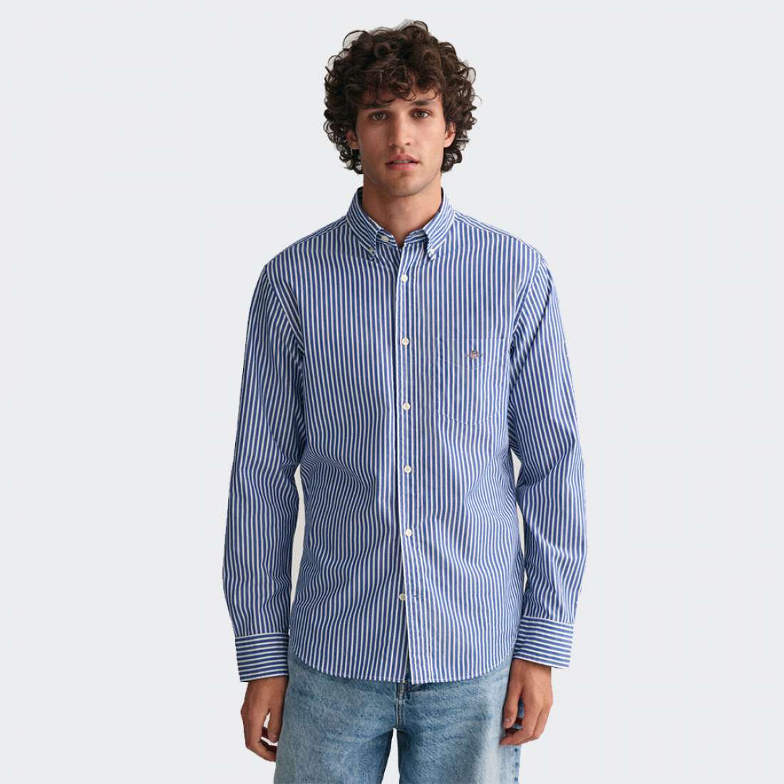 CAMISA GANT REG CLASSIC POPLIN STRIPE 436