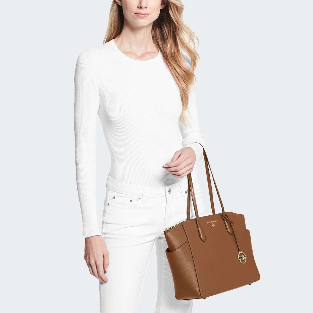 MALA MICHAEL KORS MARILYN MEDIUM SAFFIANO TOTE LUGGAGE