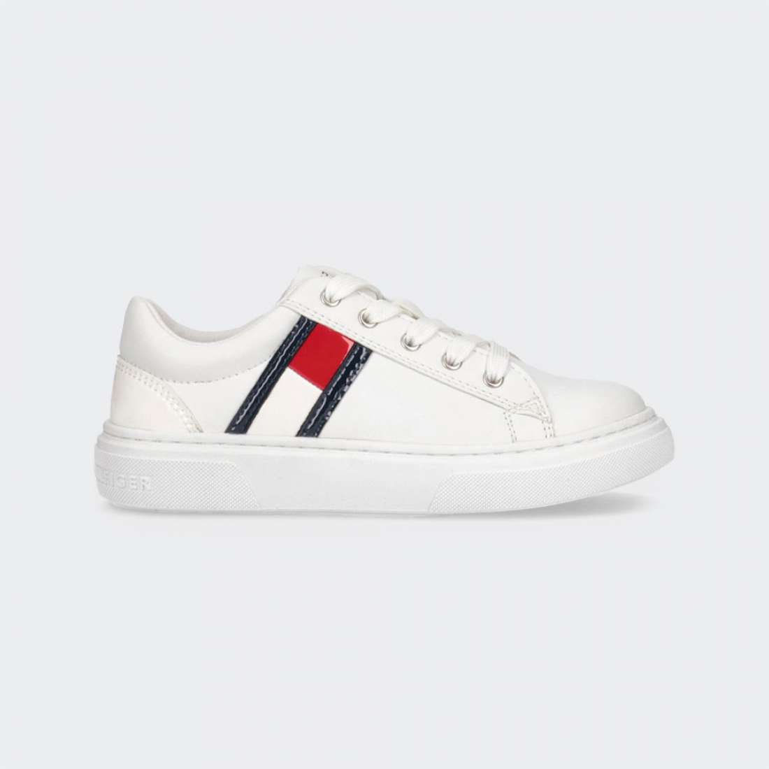 TOMMY HILFIGER LOW CUT LACE UP JUNIOR WHITE
