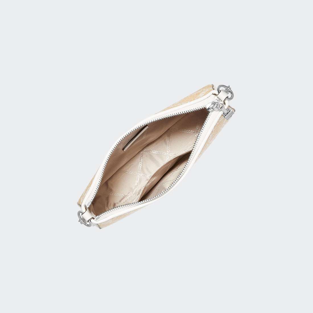 MALA MICHAEL KORS POUCHETTE NAT/ OPTIC WHITE