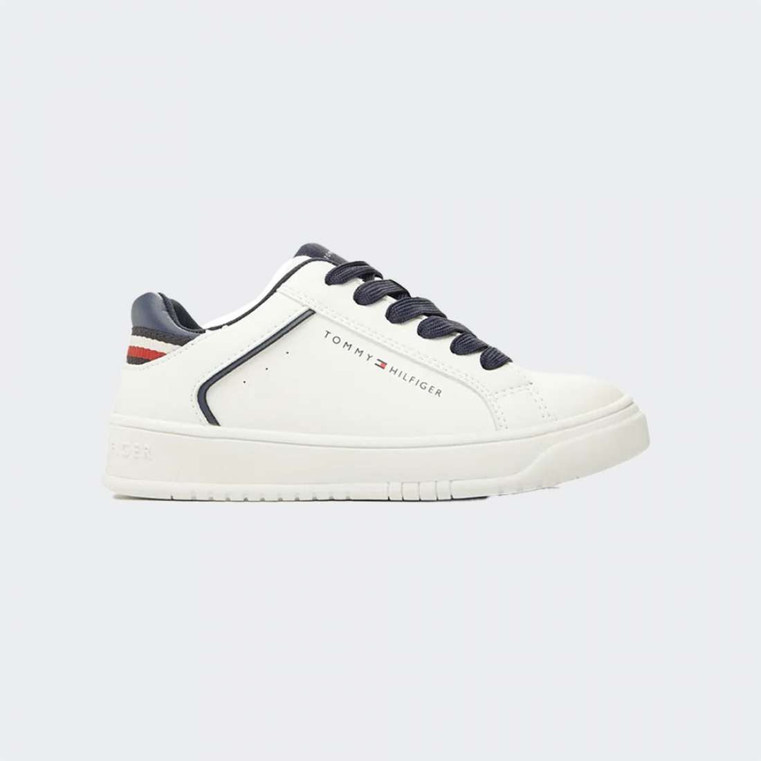 TOMMY HILFIGER LOW CUT LACE UP OFF WHITE