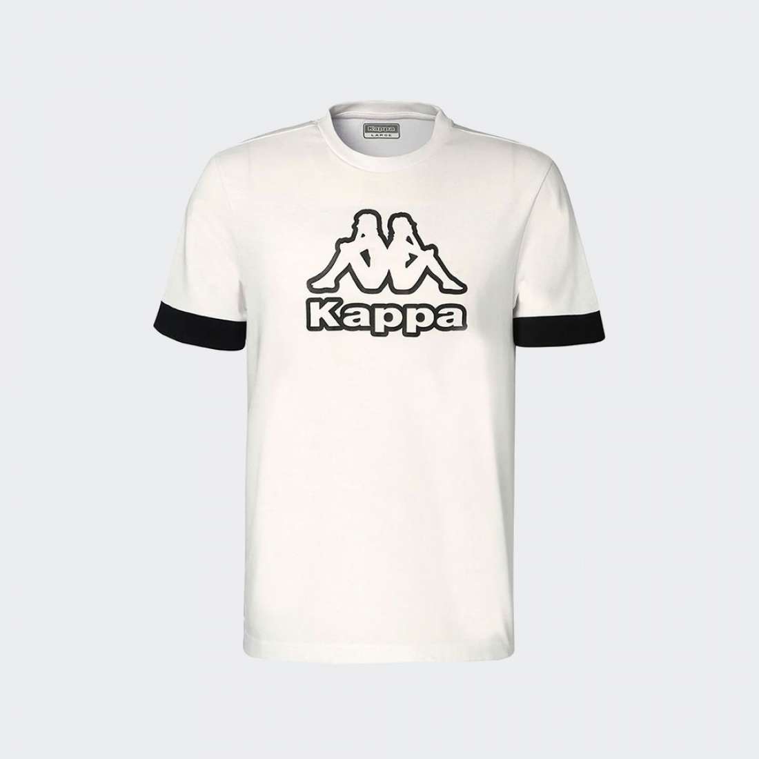 TSHIRT KAPPA DLOT WHITE/BLACK