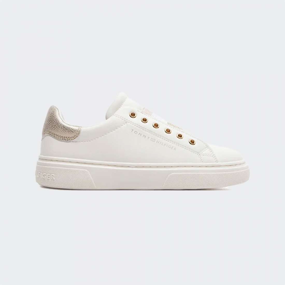 TOMMY HILFIGER LOW CUT WHITE/PLATINUM