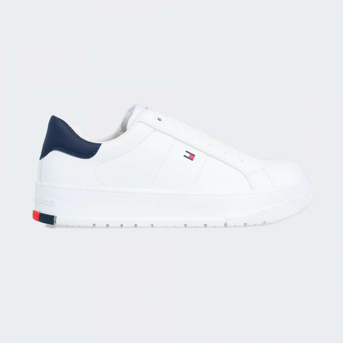 TOMMY HILFIGER LOW CUT LACE UP WHITE/BLUE