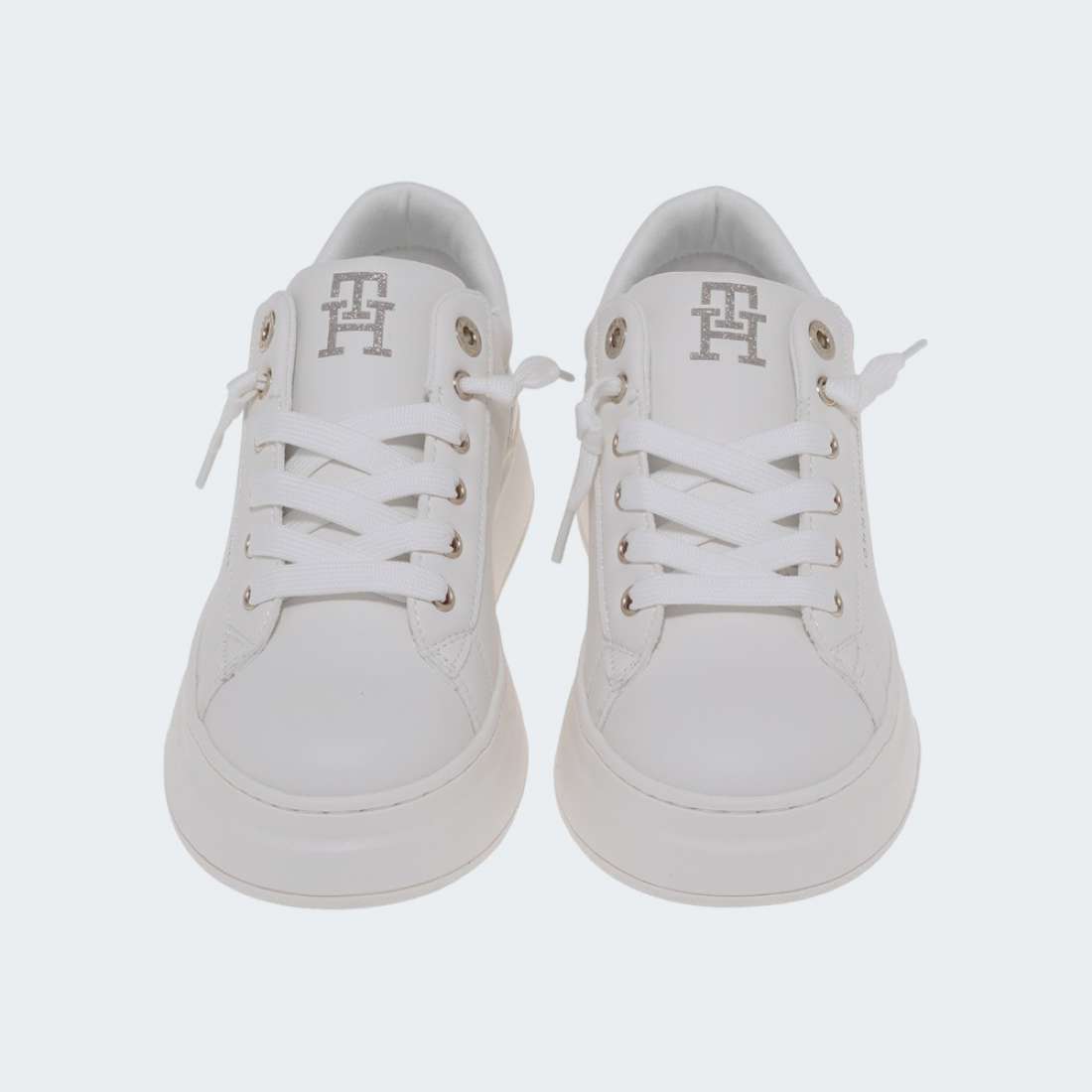 TOMMY HILFIGER LOW CUT LACE UP OFF WHITE