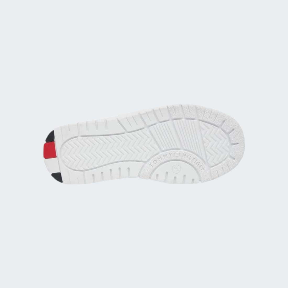 TOMMY HILFIGER LOW CUT LACE UP WHITE/BLUE