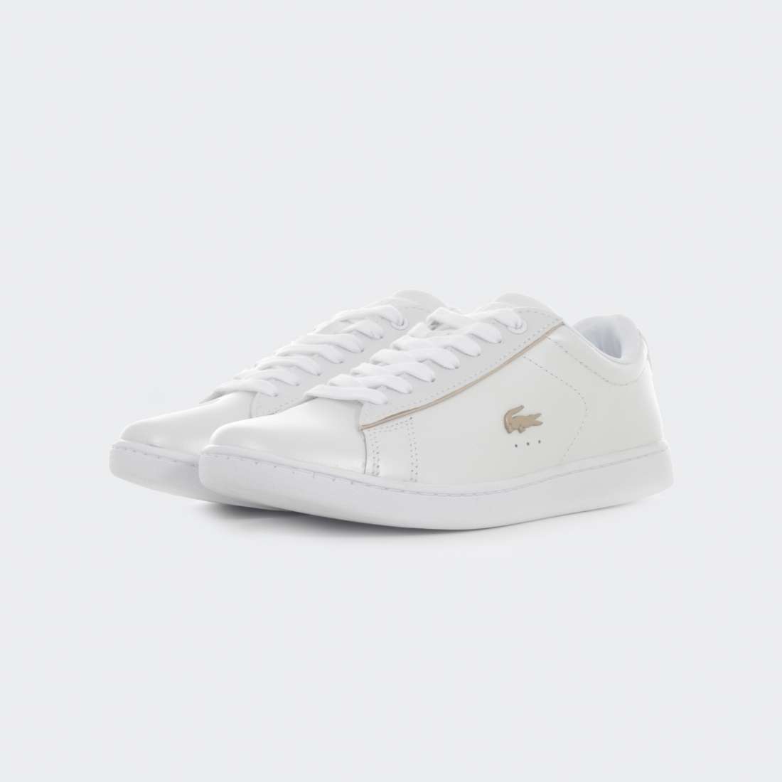 LACOSTE CARNABY EVO SATIN WHITE/GOLD