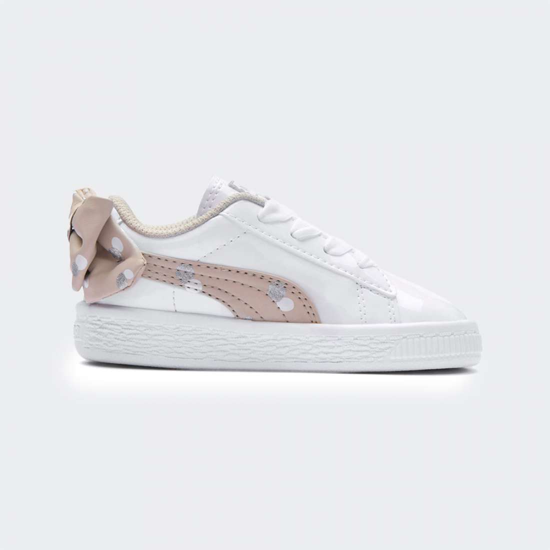 PUMA BASKET BOW DOTS WHITE/GREY