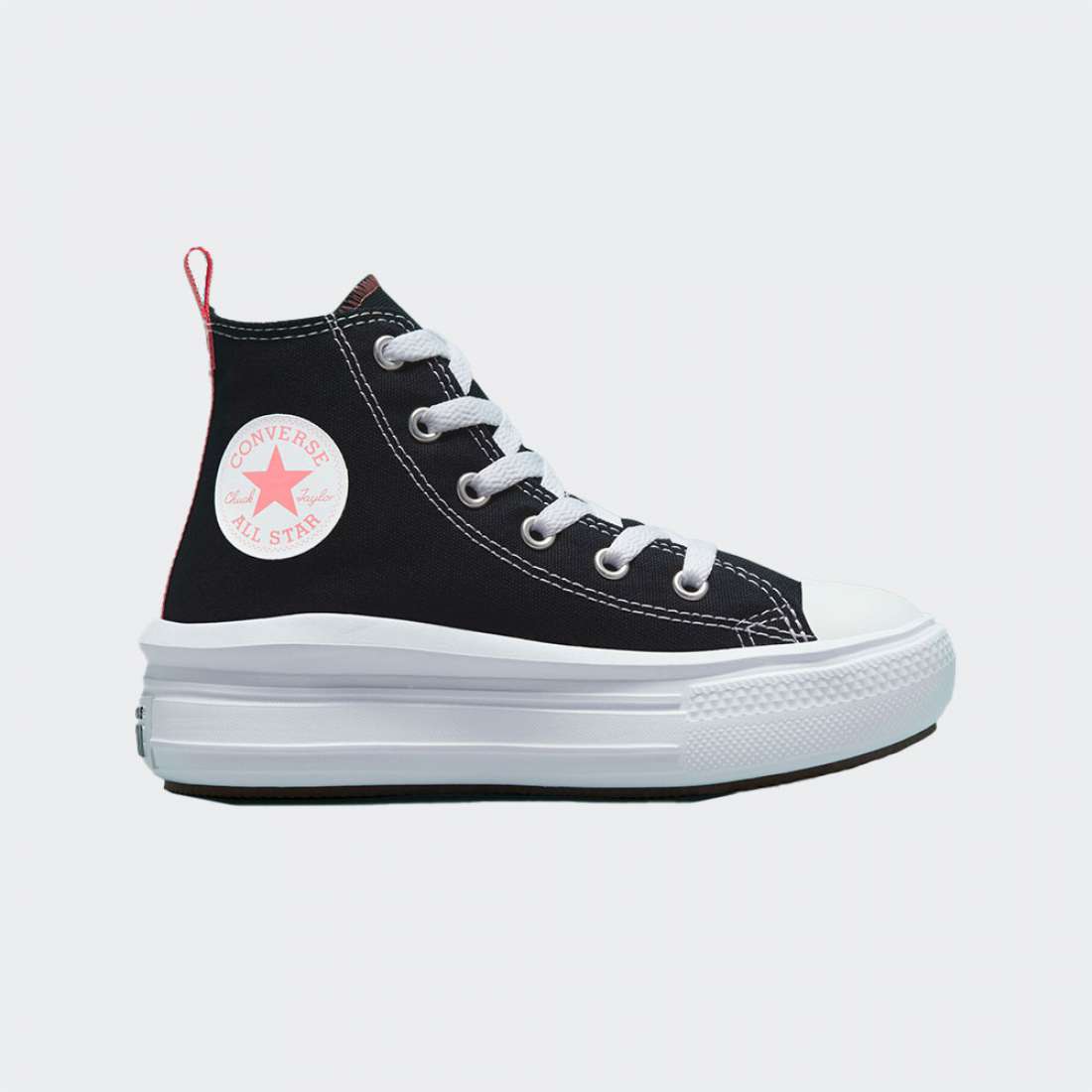 CONVERSE CHUCK TAYLOR ALL STAR HIGH TOP MOVE BLACK/PINK SALT/WHITE