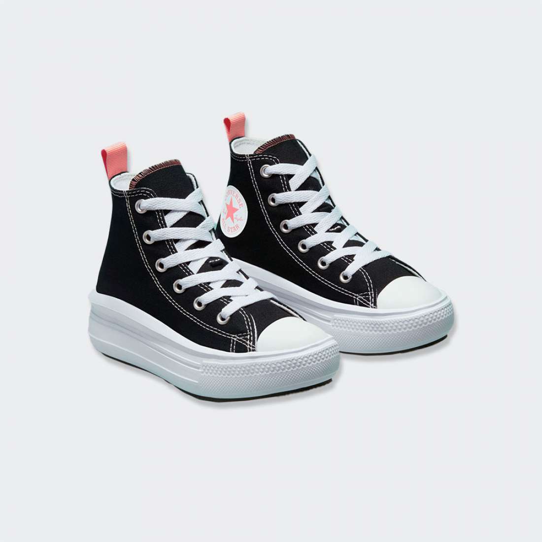 CONVERSE CHUCK TAYLOR ALL STAR HIGH TOP MOVE BLACK/PINK SALT/WHITE