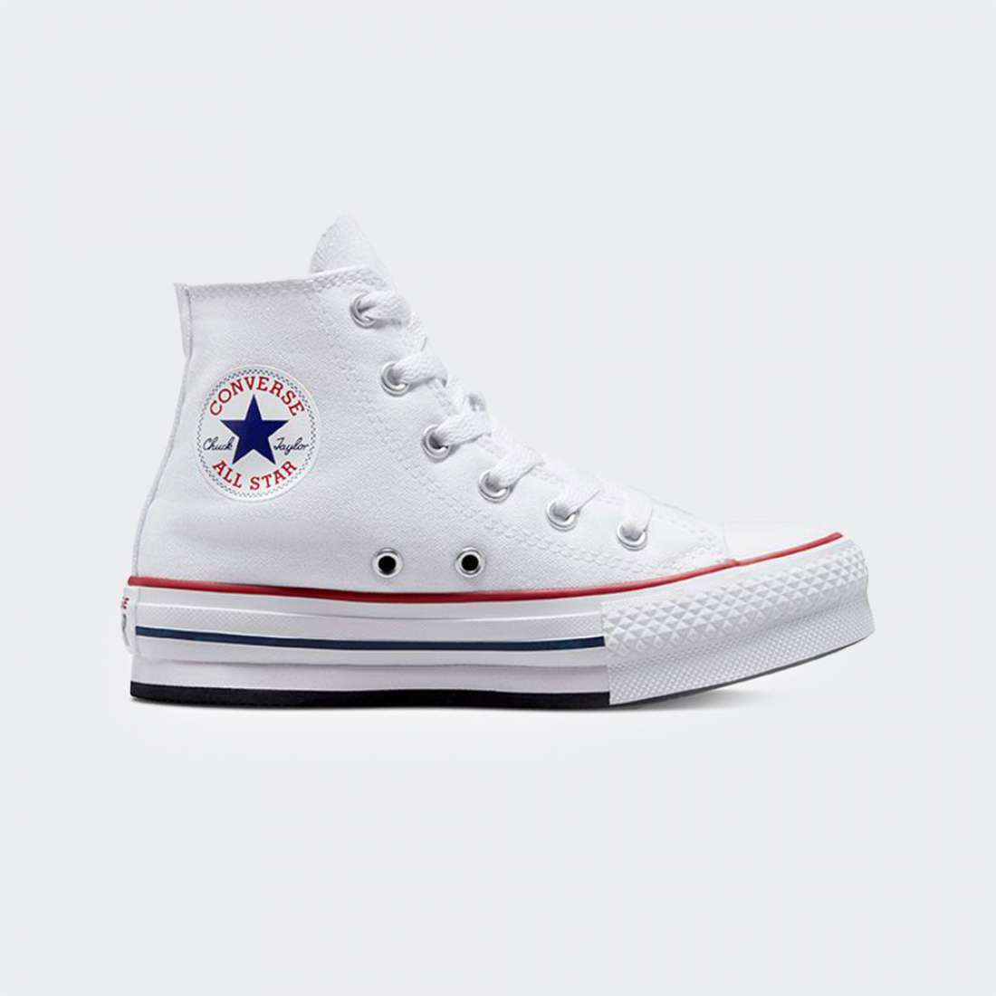 CONVERSE CHUCK TAYLOR ALL STAR EVA LIFT PLATFORM HIGH WHITE/GARNET/NAVY