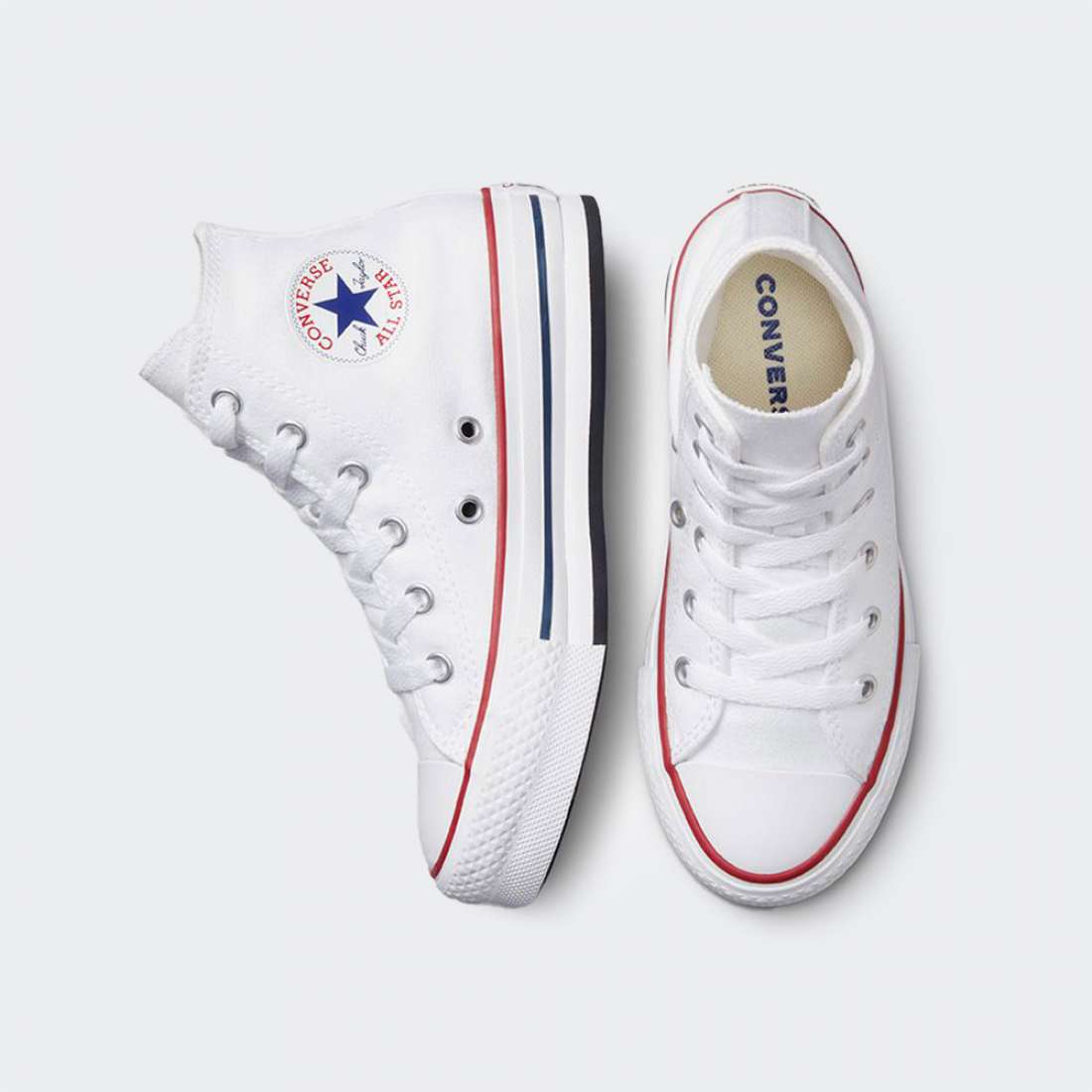 CONVERSE CHUCK TAYLOR ALL STAR EVA LIFT PLATFORM HIGH WHITE/GARNET/NAVY