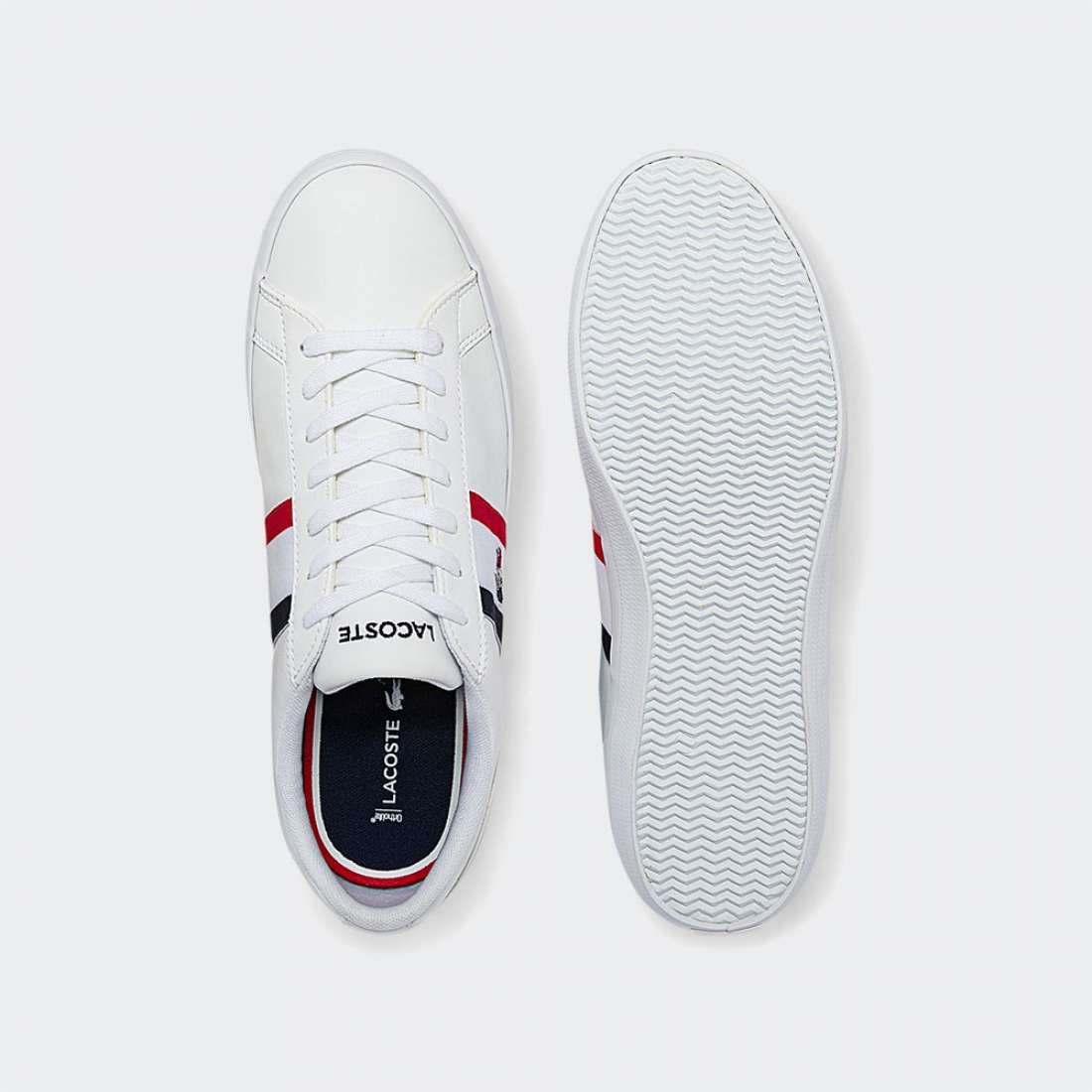 LACOSTE LEROND TRI1 WHT/NVY/RED