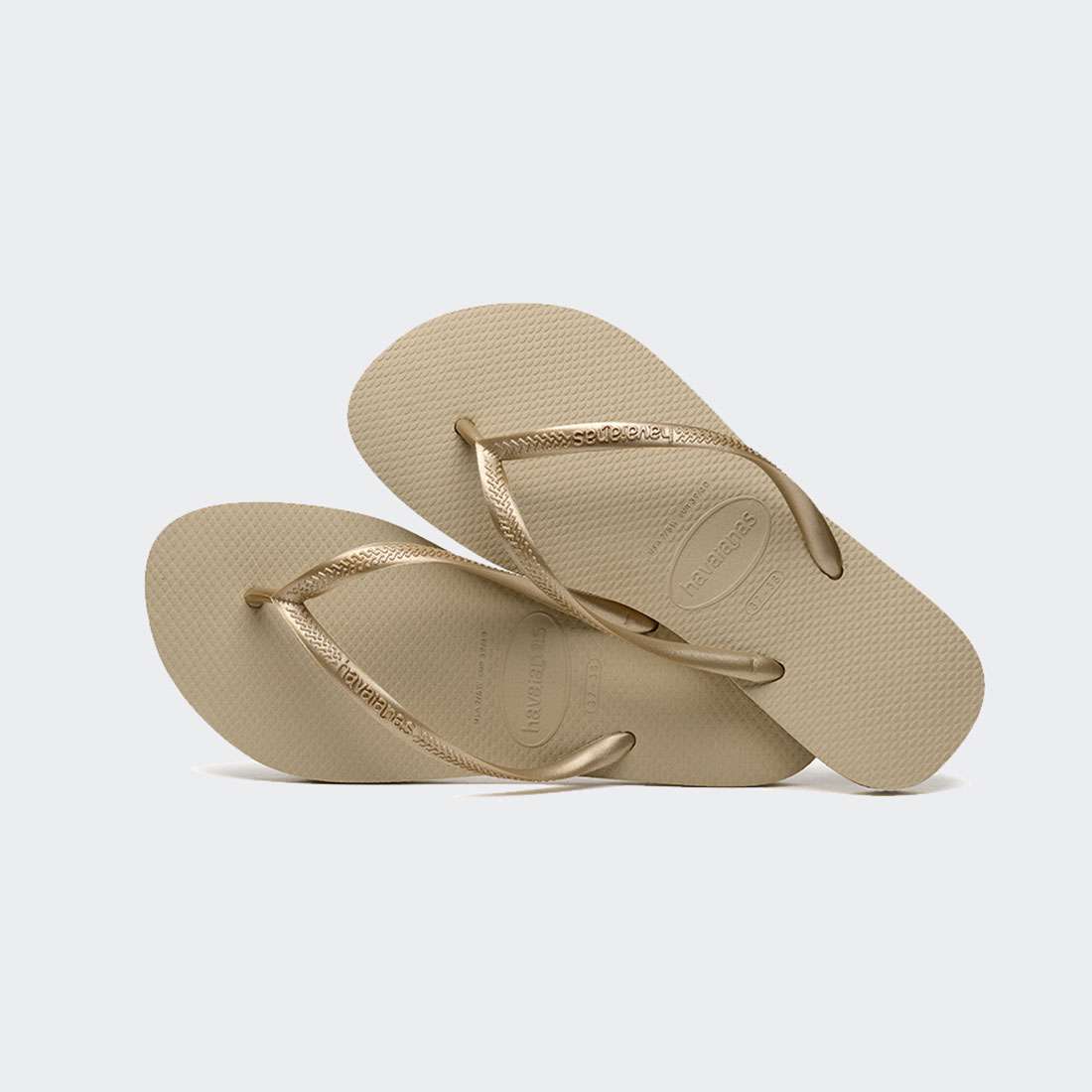 HAVAIANAS SLIM SAND GREY/LIGHT GOLDEN