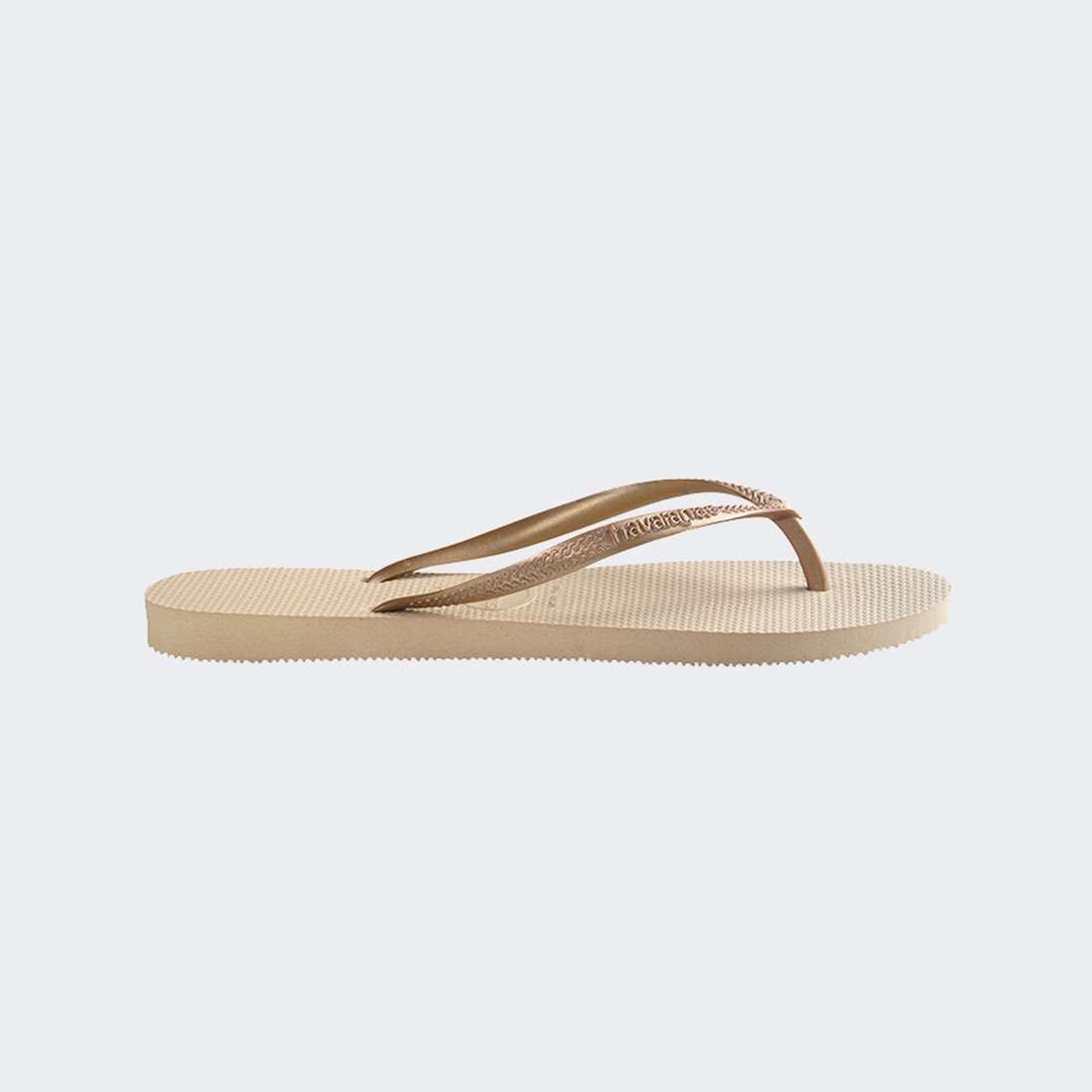 HAVAIANAS SLIM SAND GREY/LIGHT GOLDEN