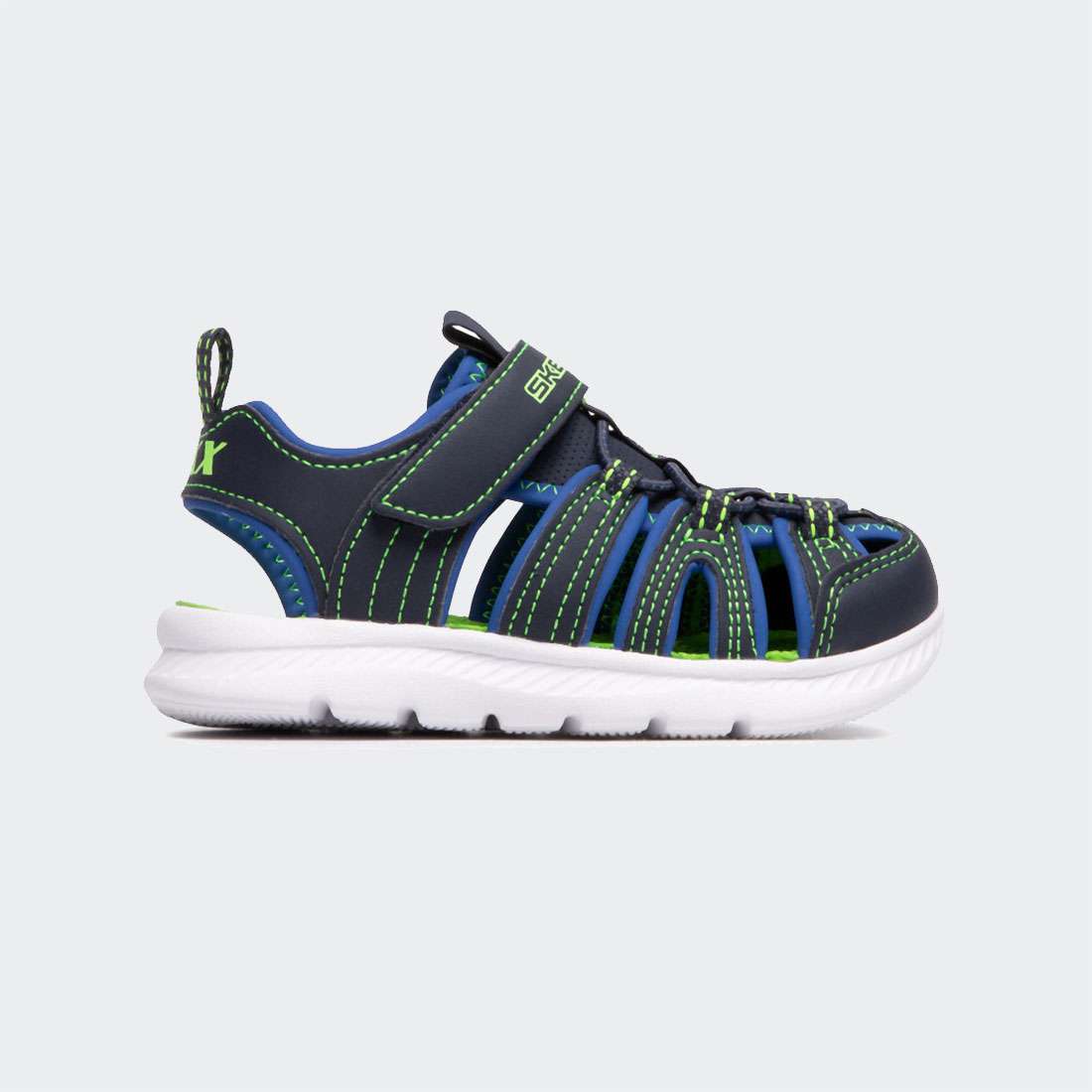 SANDÁLIAS SKECHERS C-FLEX SANDAL 2.0 HEAT BLAST NAVY/LIME