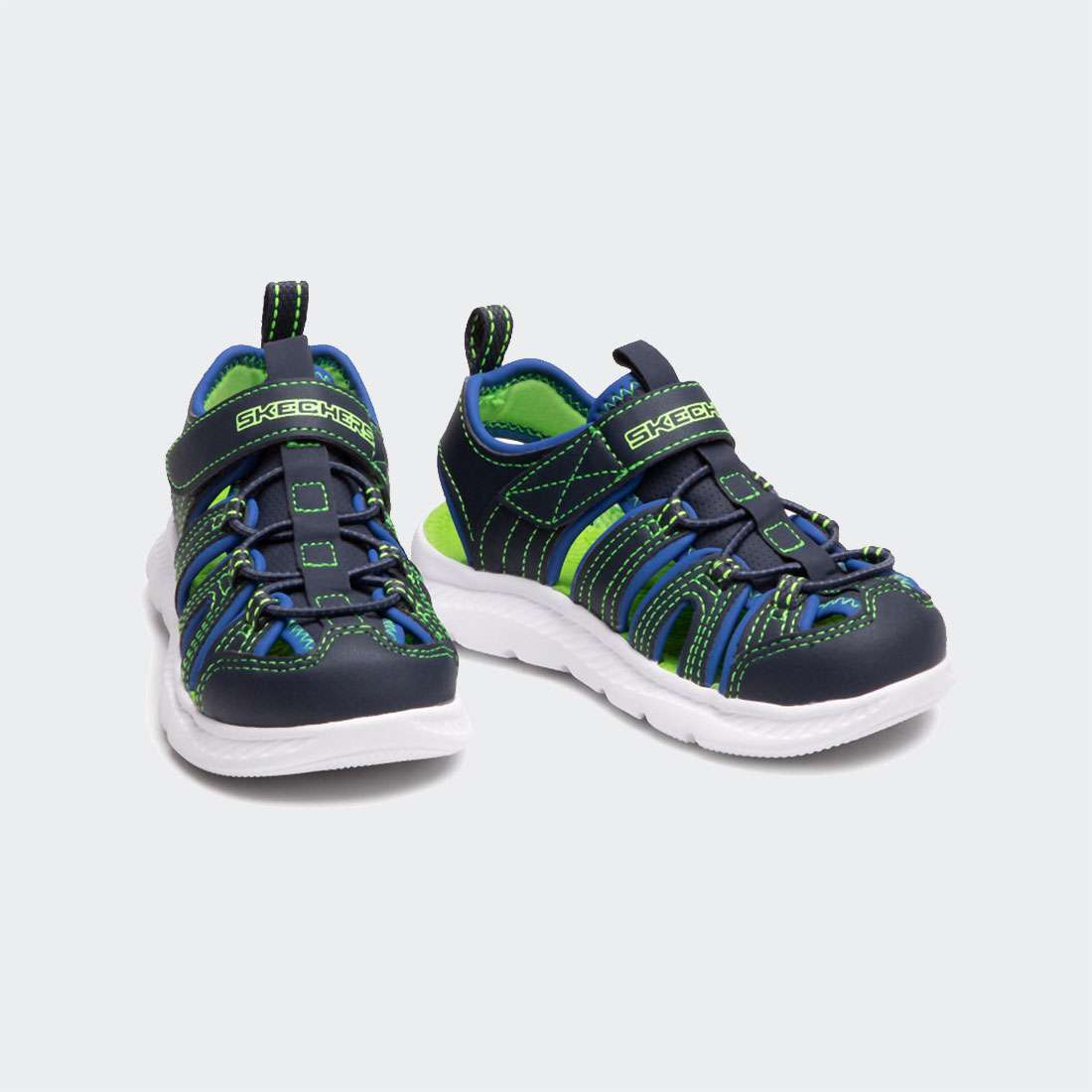 SANDÁLIAS SKECHERS C-FLEX SANDAL 2.0 HEAT BLAST NAVY/LIME