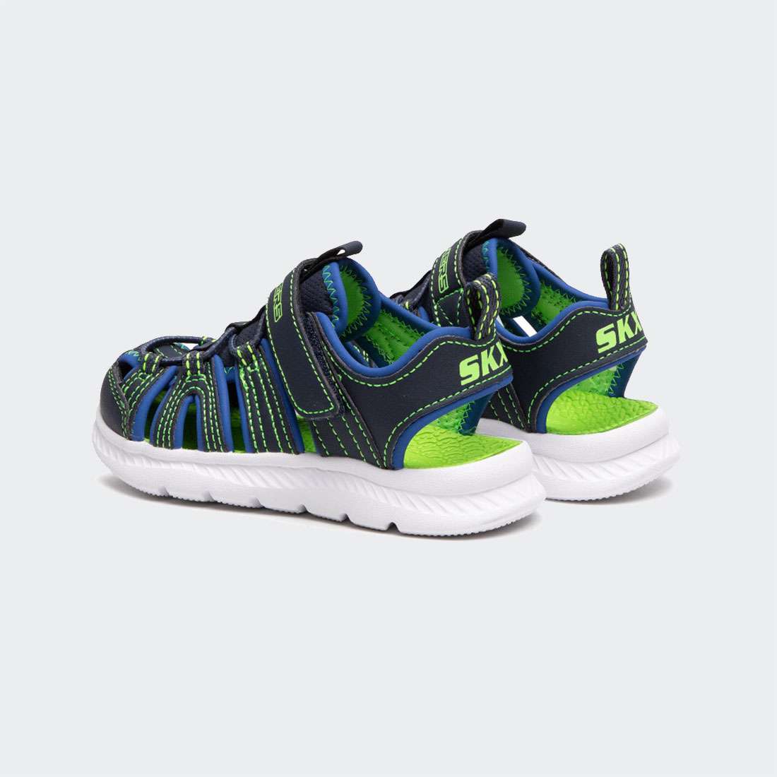 SANDÁLIAS SKECHERS C-FLEX SANDAL 2.0 HEAT BLAST NAVY/LIME