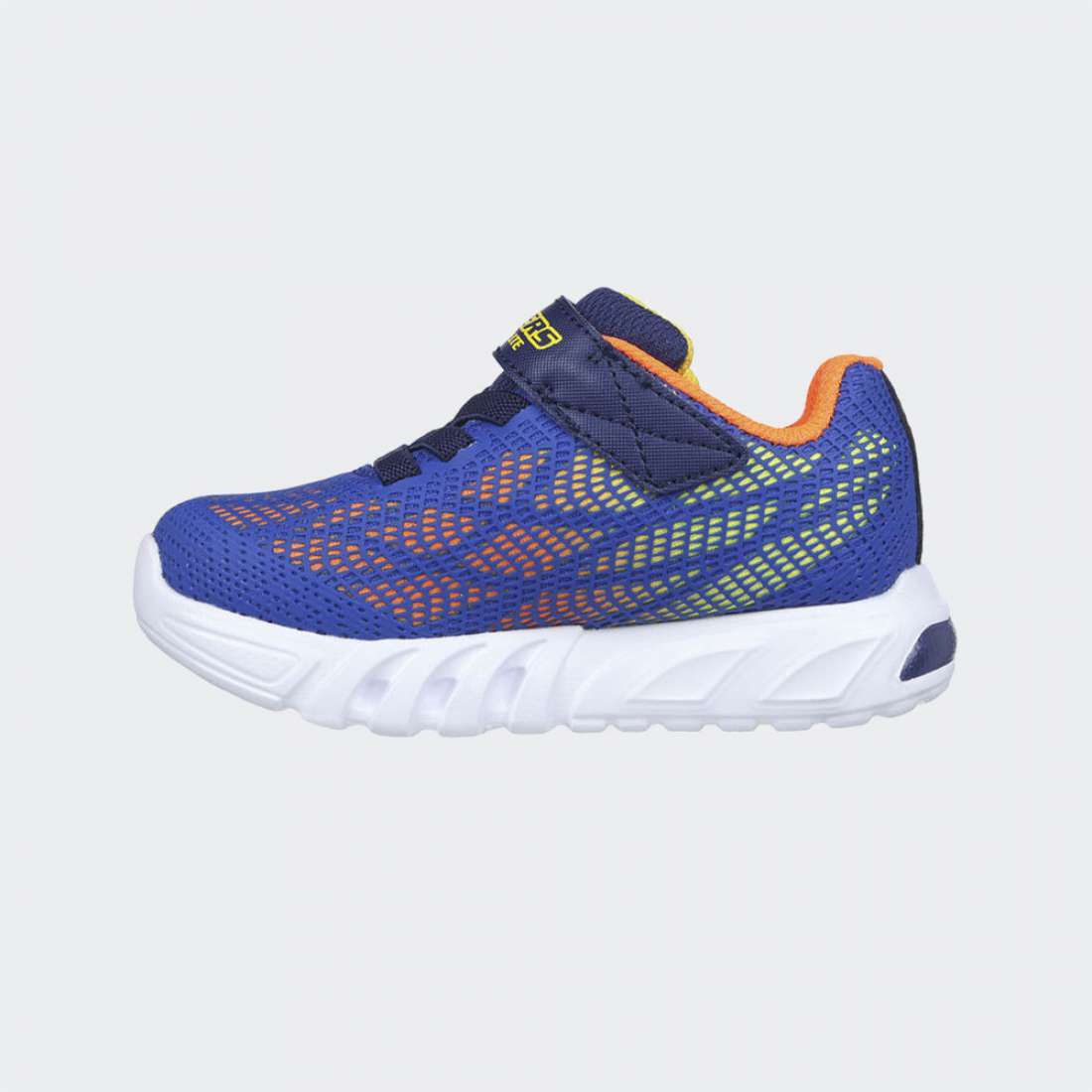 SKECHERS FLEX GLOW K ROYAL/ORANGE