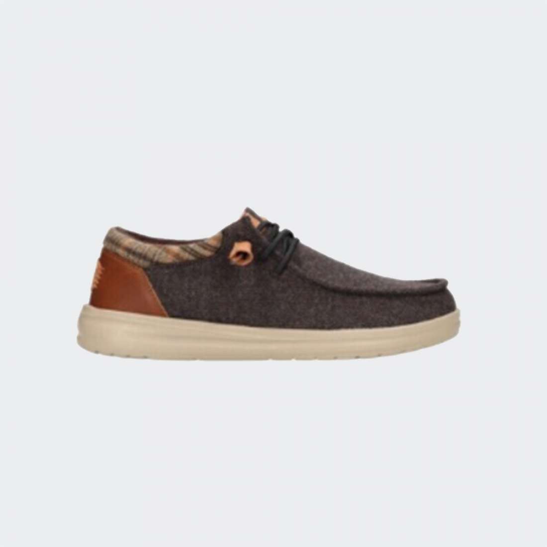 HEY DUDE WALLY GRIP WOOL BROWN