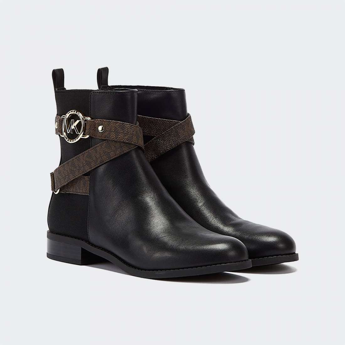 BOTAS MICHAEL KORS RORY FLAT BLK BROWN