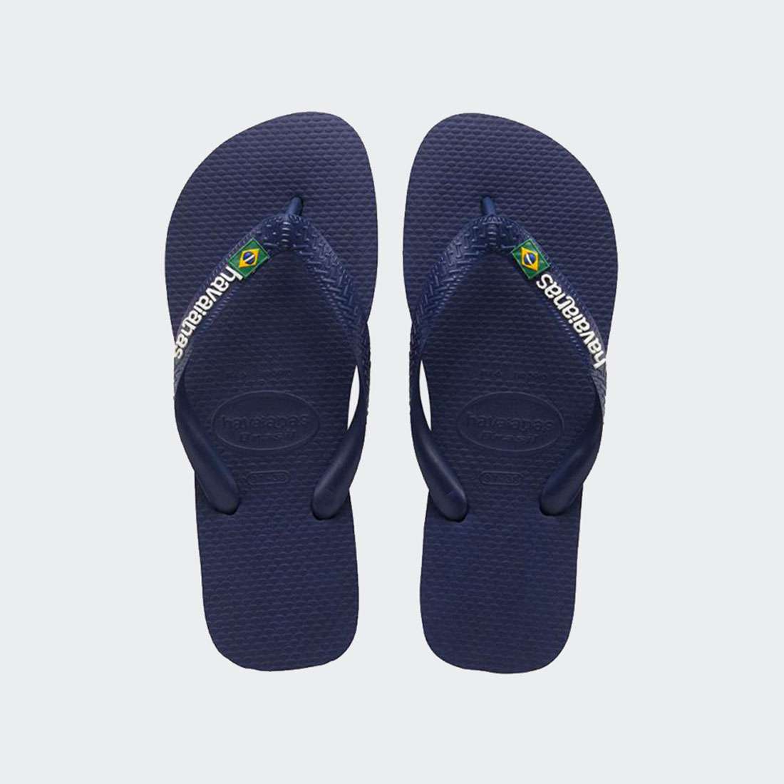 HAVAIANAS BRASIL LOGO NAVY BLUE